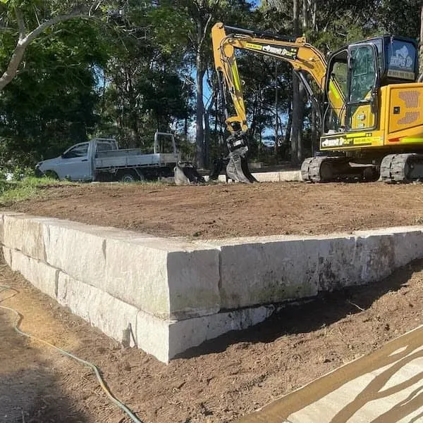 Landscaping Sandstone Block Wall